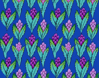 Kaffe Fassett Collective Feb 2026 Hyacinth - Blue, Kaffe Fassett, Free Spirit Fabrics, sold by half yard, PWGP214.BLUE