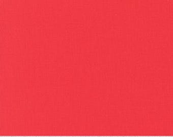 Bella Solids Geranium 9900 258 Premium Quilting Cotton Fabric by Moda Fabrics, sold by Half Yard,