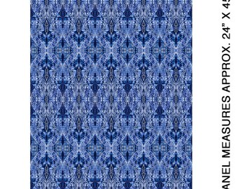 New Wings Blue Multicolor by Paula Nadelstearn for - Blue Cotton Quilt Fabric