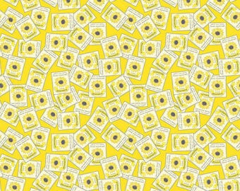 Sunny Skies Seed Packets Sun quilters cotton sold by the half yard, Designer: Jill Finley, Riley Blake Fabrics, C14637-SUN