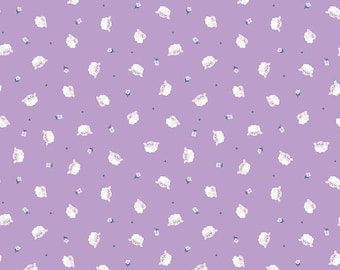 Twinkle Little Star Flock Orchid by Natàlia Juan Abelló for Riley Blake Designs, C16304-ORCHID  sold by half yard