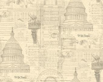 3 Sisters Patriotic Porcelain 44373 11 by Moda Fabrics, Americana Patriotic, sold by half yard