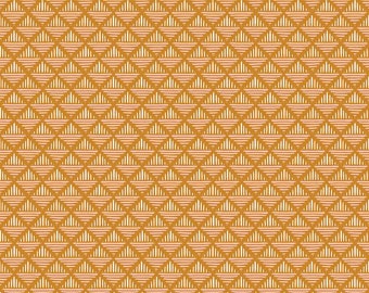 Maple Geo Gold by Gabrielle Neil Design for Riley Blake Designs, 1/2 yd, script fabric - C12475-Gold