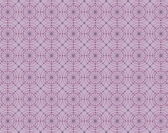 Allium Purple, Pattern: Buttons, by Giucy Giuce Fabric from the Attic Collection, Andover Fabrics, Inc sold by Half Yard A-9978-P