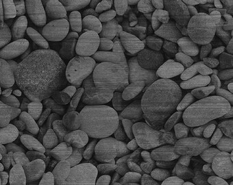 PEBBLES DARK GREY  By Painted Sky Studio for Benartex   10275-13 Collection: The Land I Love sold by Half Yard