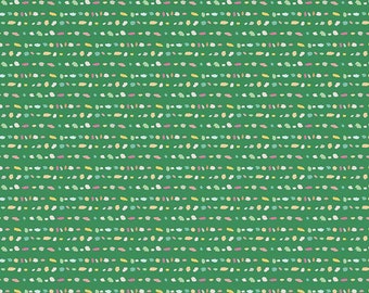Misty Morning Rows Green by Minki Kim for Riley Blake Designs, Half Yard 100% quilters cotton C11585-GREEN