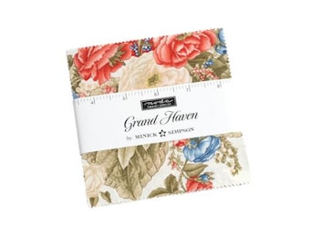 Grand Haven Charm Pack 14980PP by Minick & Simpson, Moda Fabrics, Moda Precuts, 42 5-inch Squares Charm Pack