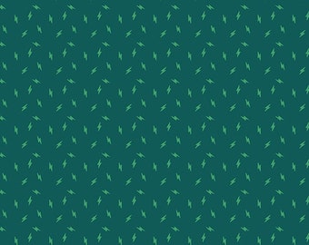 Atomic by Libs Elliott- Forest Lightning Bolt - Andover- A-749-G - 1/2 Yd cuts, 100% cotton