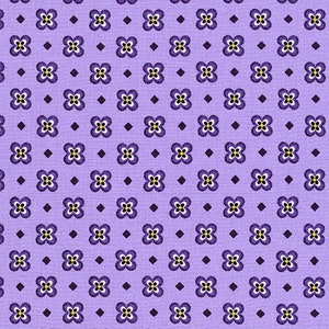 Elizabeth Purple by Debbie Beaves: Cotton Quilting Fabric by Flowerhouse for Robet Kaufman  FLH-19897-6 PURPLE,  sold by half yard