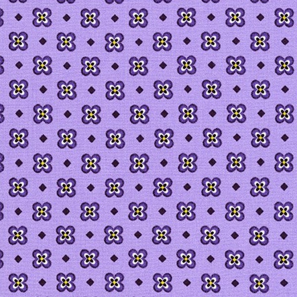 Elizabeth Purple by Debbie Beaves: Cotton Quilting Fabric by Flowerhouse for Robet Kaufman  FLH-19897-6 PURPLE,  sold by half yard