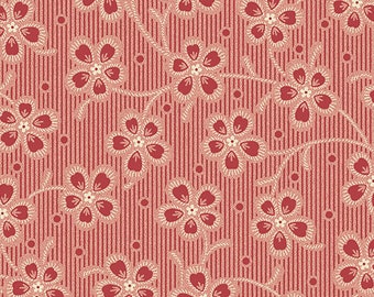 Cocoa Pink - Edyta Sitar - Laundry Basket, Color- Dahlia, Pattern: Columbine, 1/2 yd, 100% Cotton Andover Fabrics, A-606-R