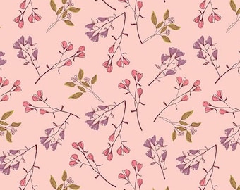 Blush Bloom Burst from Meadow Walk by Alexandra Bordallo For Andover Fabrics, sold by the half yard A-1340-E