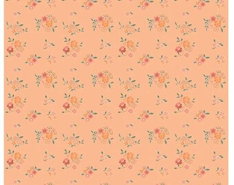 Spring's in Town - Bouquets Apricot by Sandy Gervais for Riley Blake Designs, 100% Cotton Fabric, C14213-Apricot, sold by the half yard