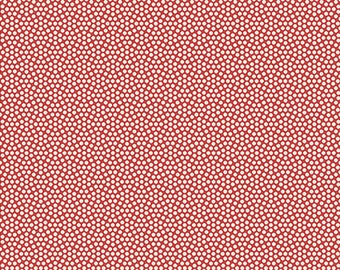 Noel by Edyta Sitar for Laundry Basket, Color - Cranberry, Pattern - Carol, 1/2 yd, 100% Cotton by Andover Fabrics, A-9921-R