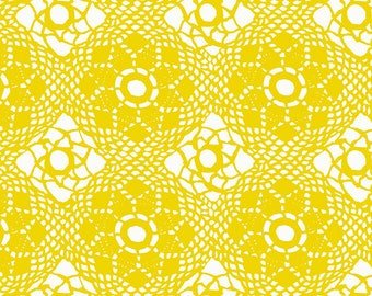 Dandelion - Sun Print 2022 - 10th Anniversary Collection, Crochet Pattern by Alison Glass 1/2 yd,  A-9253-Y1