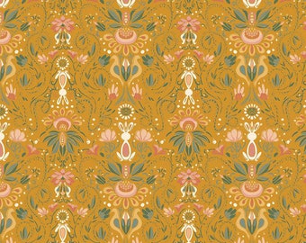 Elegance Main Gold by Corinne Wells for Riley Blake, sold by Half Yard C12220-GOLD