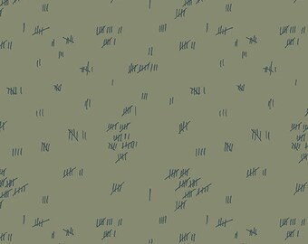 Fabric from the Basement Collection Color - Murk, Pattern - Tally by Giucy Giuce, Andover Fabrics, Inc sold by Half Yard A-461-C