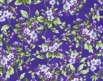 AMETHYST from Georgina by Debbie Beaves and Flowerhouse for Robet Kaufman, FLHD-22128-20 AMETHYST,  sold by the half yard