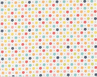 Delightfully Yours Cloud 37703 11 by Sherri & Chelsi for Moda Fabrics -sold by the half yard,  Blooms Small Floral