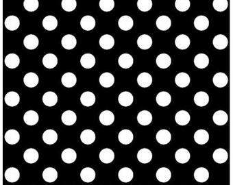 Black and White Dot Cotton quilting fabric, Kimberbell, Maywood Studio, 100% Quilters Cotton 8216 J