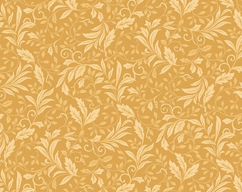 Garden Vine Medium Honey By JACKIE ROBINSON  6124-32 Collection: Autumn Elegance for Benartex , sold by Half Yard