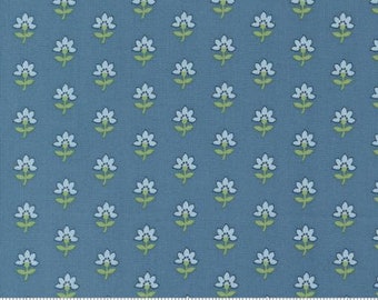 Shoreline Medium Blue 55301 13 by Camille Roskelley for Moda Fabrics -sold by the half yard