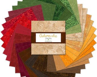 Autumn-atic - 5 Karat Gems 5" Squares charm pack by Wilmington Fabrics - 42 prints in stacker 507 167 507