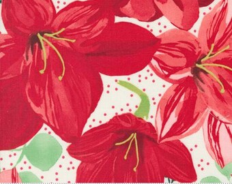 Winterly Christmas Lily 48760 11, Designed by Robin Pickens for Moda Fabrics -sold by the half yard