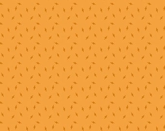 Atomic by Libs Elliott- Clementine Lightning Bolt - Andover- A-749-LO- 1/2 Yd cuts, 100% cotton