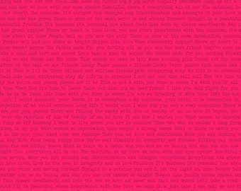 Sweet Sun Print 2019 Path pattern by Alison Glass sold by 1/2 yd, a deep pink color - Sunprint