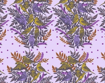 Visitation - Lilac - Bright Eyes by Anna Maria Horner  Free Spirit Fabrics, 100% Cotton quilting fabric, PWAH161.LILAC