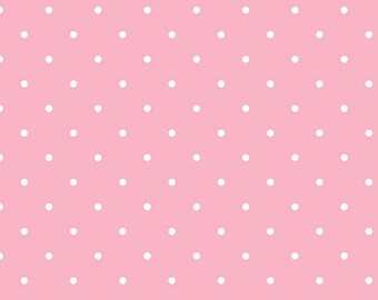 Pink Dot by Andover, 100% Cotton Quilting Fabric, sold by the 1/2 yard, A-860-E