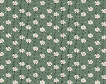 Carnation Green - Wanderlust - C15474-Green by Danelys Sidron for Riley Blake Designs - Quilting Cotton Fabric - sold by 1/2 Yard
