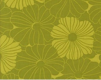 Color Crush Zest Green 10880 18 by Vanessa Christenson, V and Co. for Moda Fabrics -sold by the half yard, Bloom Florals