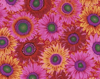 Philip Jacobs, Van Gogh, PWPJ111 Red, Kaffe Fassett Collective Fabric, 100% Cotton by Free Spirit Fabrics 2012, sold by 1/2 yard