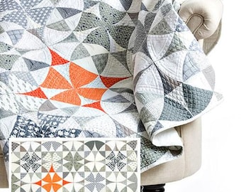 Chic Country Quilt Pattern by Sew Kind Of Wonderful Finished size:  57"x57" , pattern only
