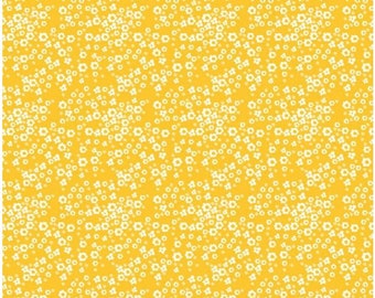 Adel In Summer Daisy Yellow quilters cotton by the half yard, Designer: Sandy Gervais, Riley Blake Fabrics C13393-Yellow