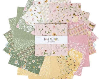 Love Me More 5" Stacker charm pack by Forgotten Memories collection by Minki Kim for Riley Blake - 42 prints in stacker5-12750-42
