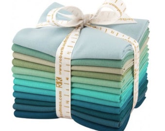 Midnight Oasis Palette 12 Fat Quarter Pack Kona Cotton FQ-923-12