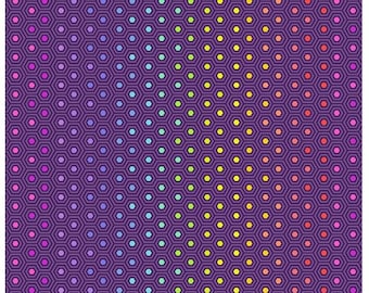 Rainbow Hexy XL - Starling, Tula's True Colors, PWTP151.STARLING , 100% Cotton, sold by 1/2 yard