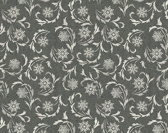Magic Scroll Dark Grey By PAINTED SKY STUDIO  6967-11 Collection: Modern Lodge for Benartex , sold by Half Yard