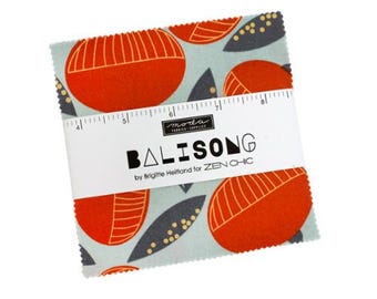 Balisong Charm Pack 11660PP Moda Precuts, 42 5-inch Squares Charm Pack, Zen Chic