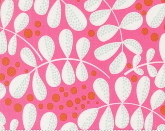 Balisong Hibiscus 11663 14, Designed by Zen Chic for Moda Fabrics -sold by the half yard, Fern Fiesta Florals