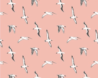 Albatross Peach Heartsong by Gabrielle Neil Design of Riley Blake Designs, C11302 Albatross Peach, - 1/2 Yd cuts, 100% cotton,