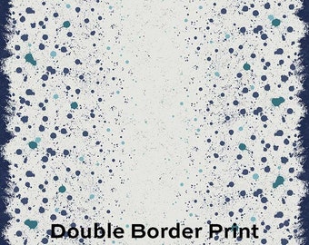 Fabric from the Basement Collection color - Beneath, Pattern - Mess, by Giucy Giuce, sold by Half Yard A-455-B, Double Border Print
