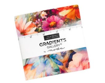 Gradients Gallery Charm Pack 33880PP for Moda Fabrics, 42 Piece Assorted