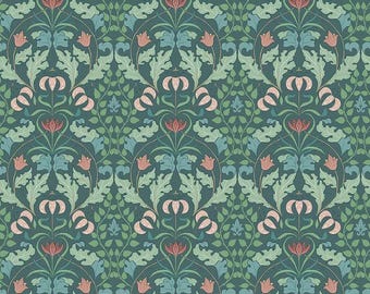 Ambleside Tapestry Teal C17111-Teal by Amanda Niederhauser for Riley Blake Designs - Quilting Cotton Fabric - sold by 1/2 Yard