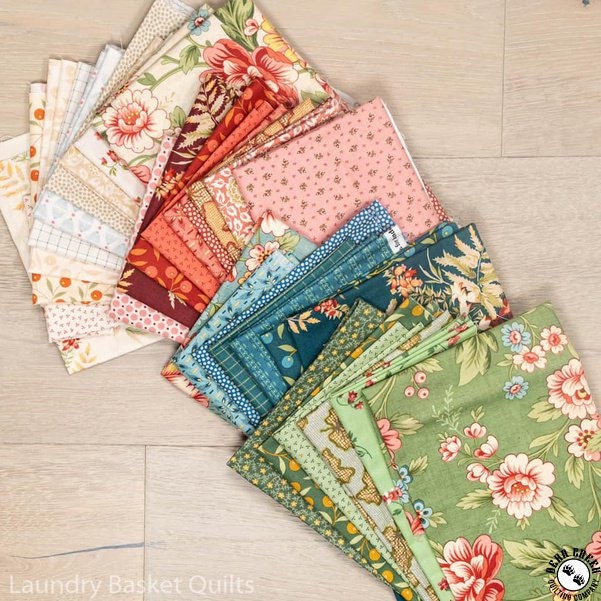 The Seamstress Fat Quarter Bundle Laundry Basket Quilts 36 fat quarters Edyta Sitar for