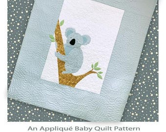 Kirra Koala QF 2010 The Quilt Factory, Project size: 42x52, an applique baby quilt pattern