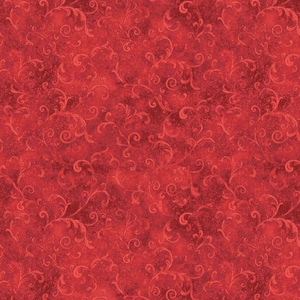 Filigree Red 1810 42324 333 Essentials by Wilmington Fabrics -sold by the half yard